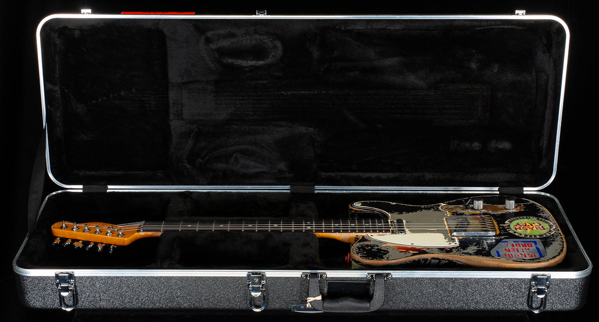 Fender Custom Shop Masterbuilt Paul Waller Ltd Joe Strummer Telecaster Super Heavy Relic Aged Black over 3-Color Sunburst (774)