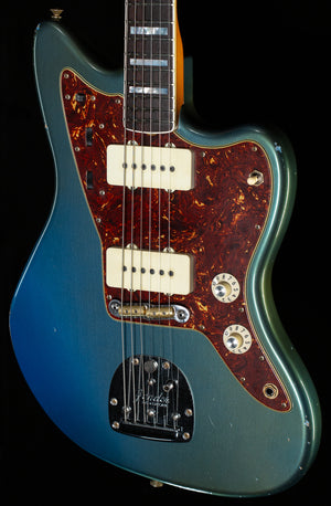 Fender Custom Shop Masterbuilt Levi Perry 1965 Jazzmaster Journeyman Relic Rosewood Painted Head Cap Lake Placid Blue (010)