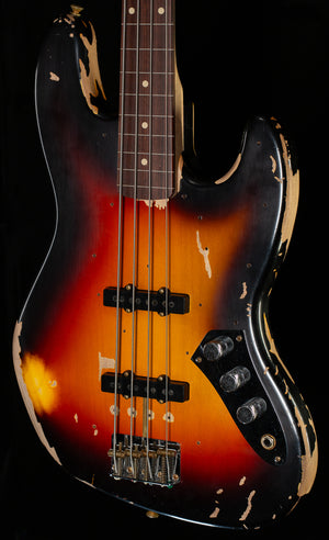 Fender Custom Shop Jaco Pastorius Tribute Fretless Jazz Bass Rosewood Fingerboard 3-Color Sunburst (052)