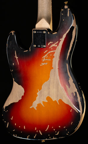 Fender Custom Shop Jaco Pastorius Tribute Fretless Jazz Bass Rosewood Fingerboard 3-Color Sunburst (052)