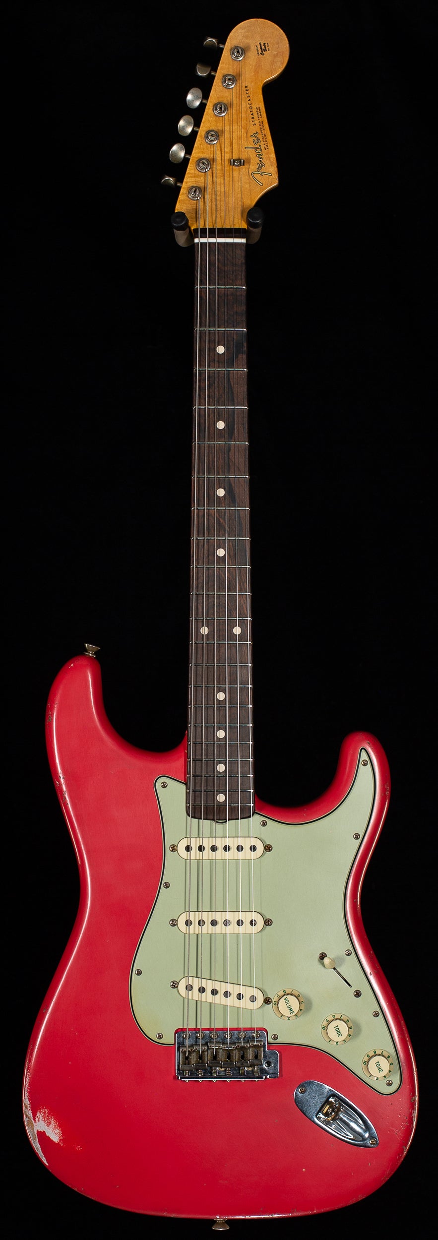 Fender Custom Shop Masterbuilt Andy Hicks True &#39;62 Strat Journeyman Fiesta Red Brazilian 59 C (285)