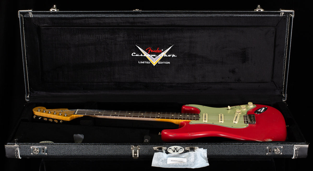 Fender Custom Shop Masterbuilt Andy Hicks True &#39;62 Strat Journeyman Fiesta Red Brazilian 59 C (285)