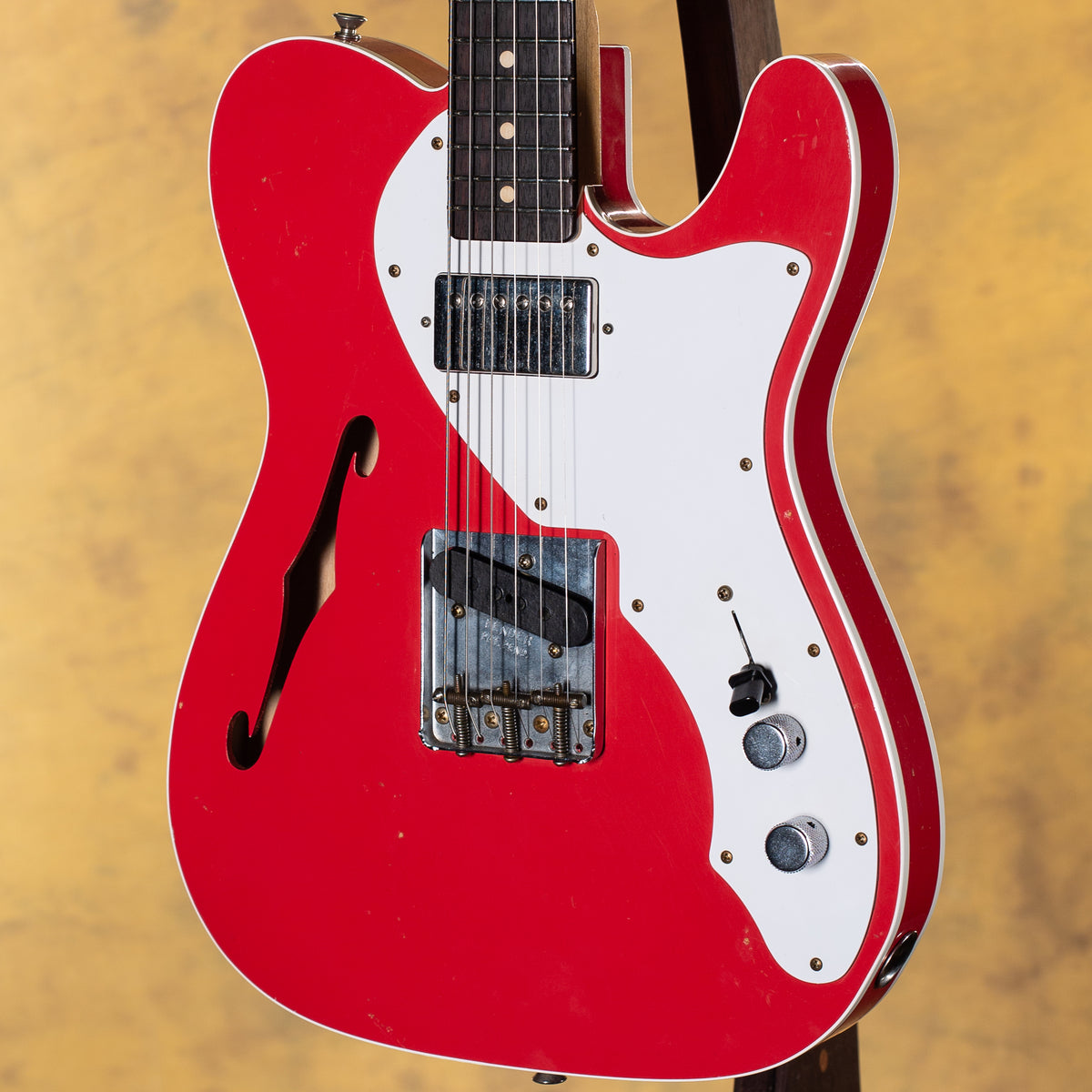 2024 Fender Custom Shop Masterbuilt Kyle McMillin Custom Thinline Telecaster Journeyman Relic Candy Apple Red