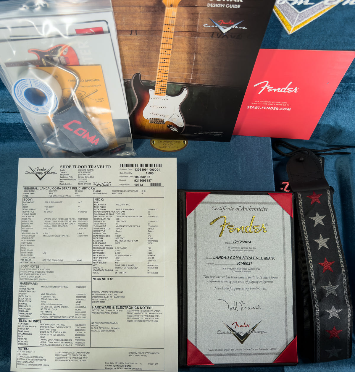 Fender Custom Shop Limited Edition Masterbuilt Todd Krause Michael Landau &quot;Coma&quot; Stratocaster® Relic (027)