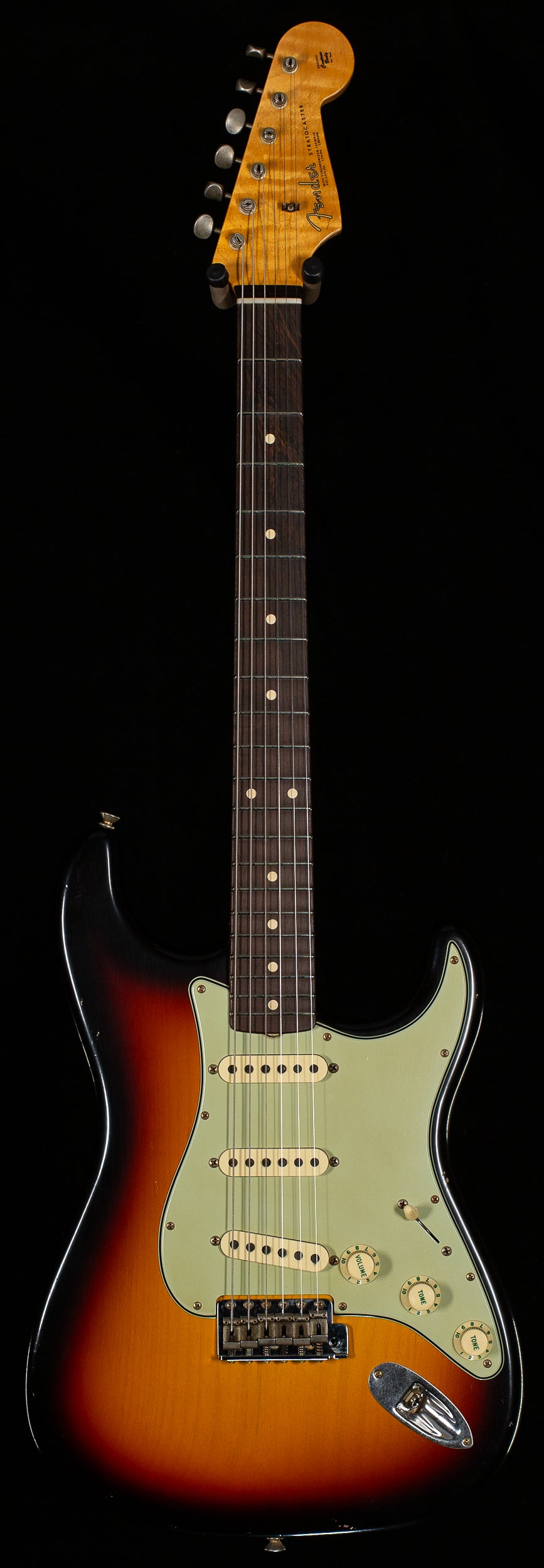 Fender Custom Shop Masterbuilt Yuriy Shishkov Willcutt True &#39;62 Strat Journeyman Relic 3-Tone Sunburst (192)