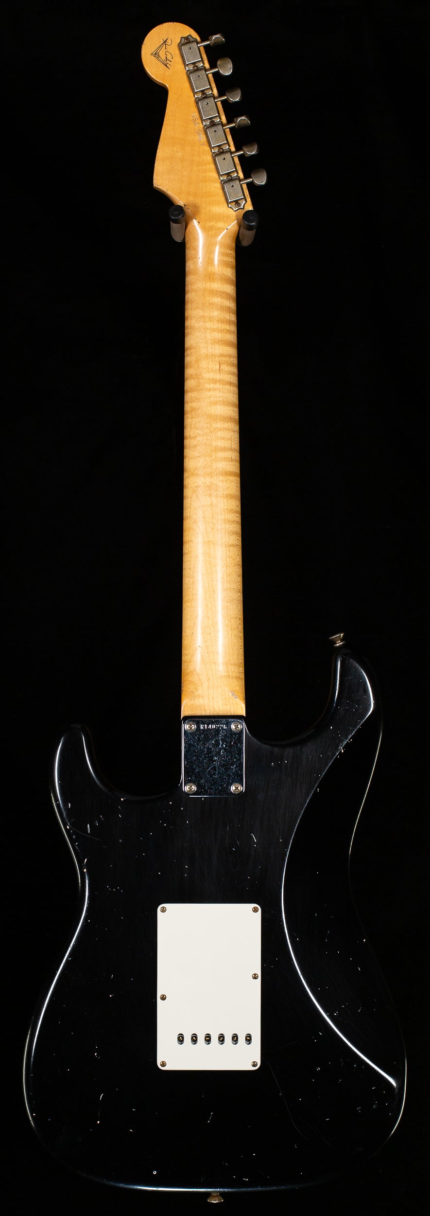 Fender Custom Shop Masterbuilt Dennis Galuzska True &#39;62 Strat Journeyman Relic Black Brazilian 59 C  (226)