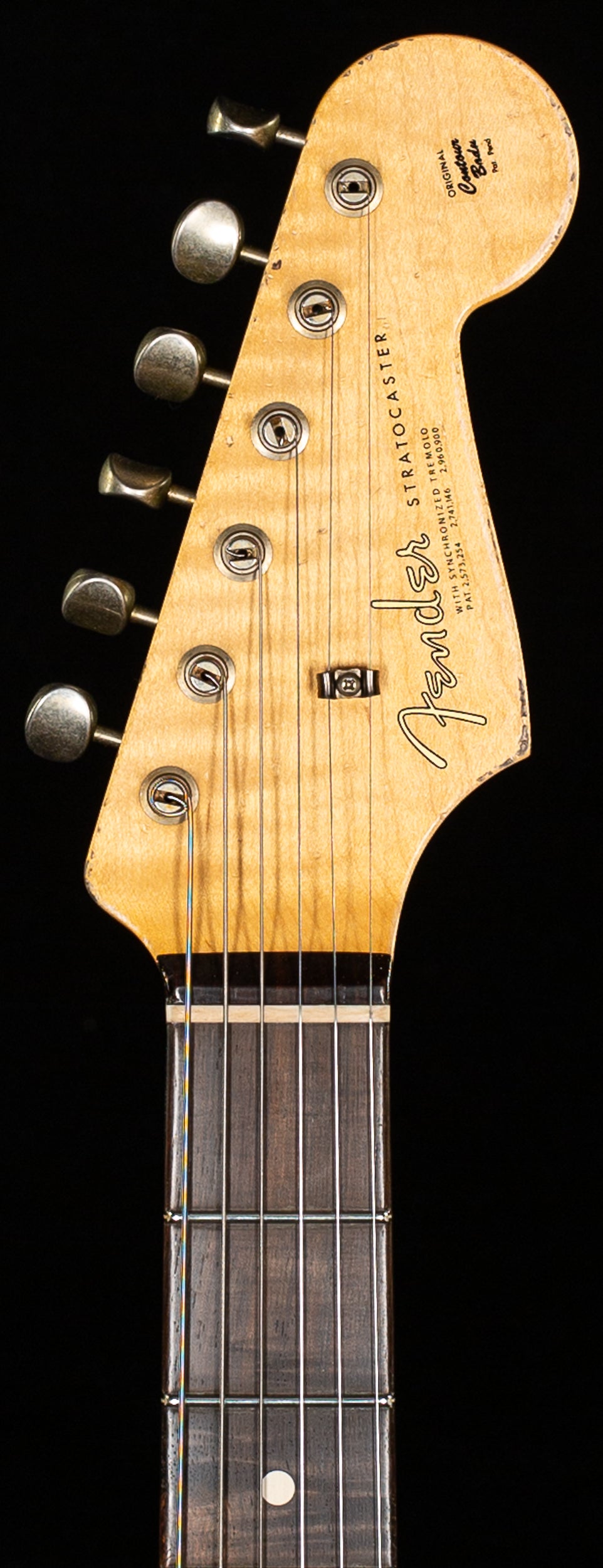 Fender Custom Shop Masterbuilt Dennis Galuzska True &#39;62 Strat Journeyman Relic Black Brazilian 59 C  (226)