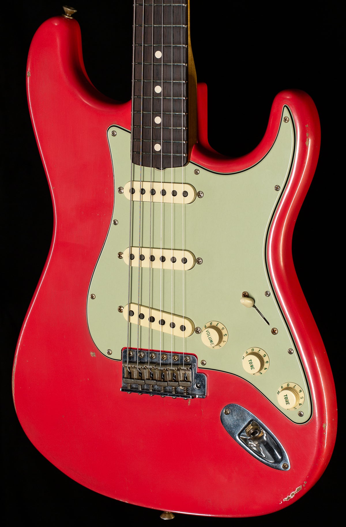 Fender Custom Shop Masterbuilt Andy Hicks True '62 Strat Journeyman Fiesta Red Brazilian 59 C (238)