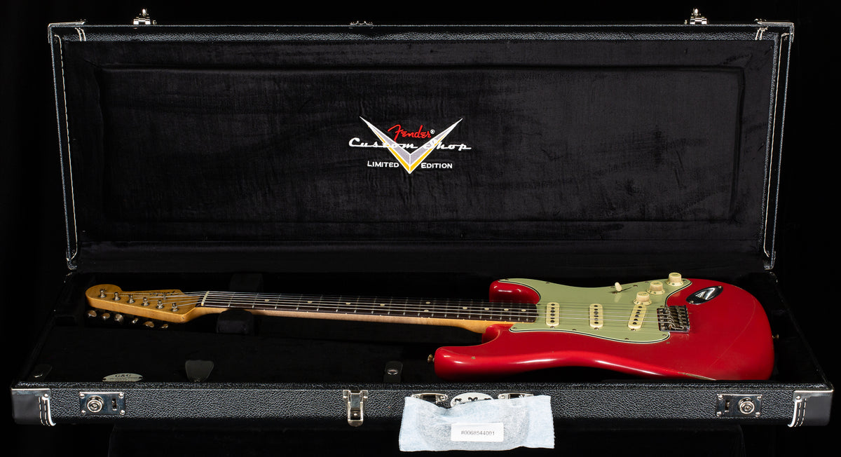 Fender Custom Shop Masterbuilt Andy Hicks True '62 Strat Journeyman Fiesta Red Brazilian 59 C (238)