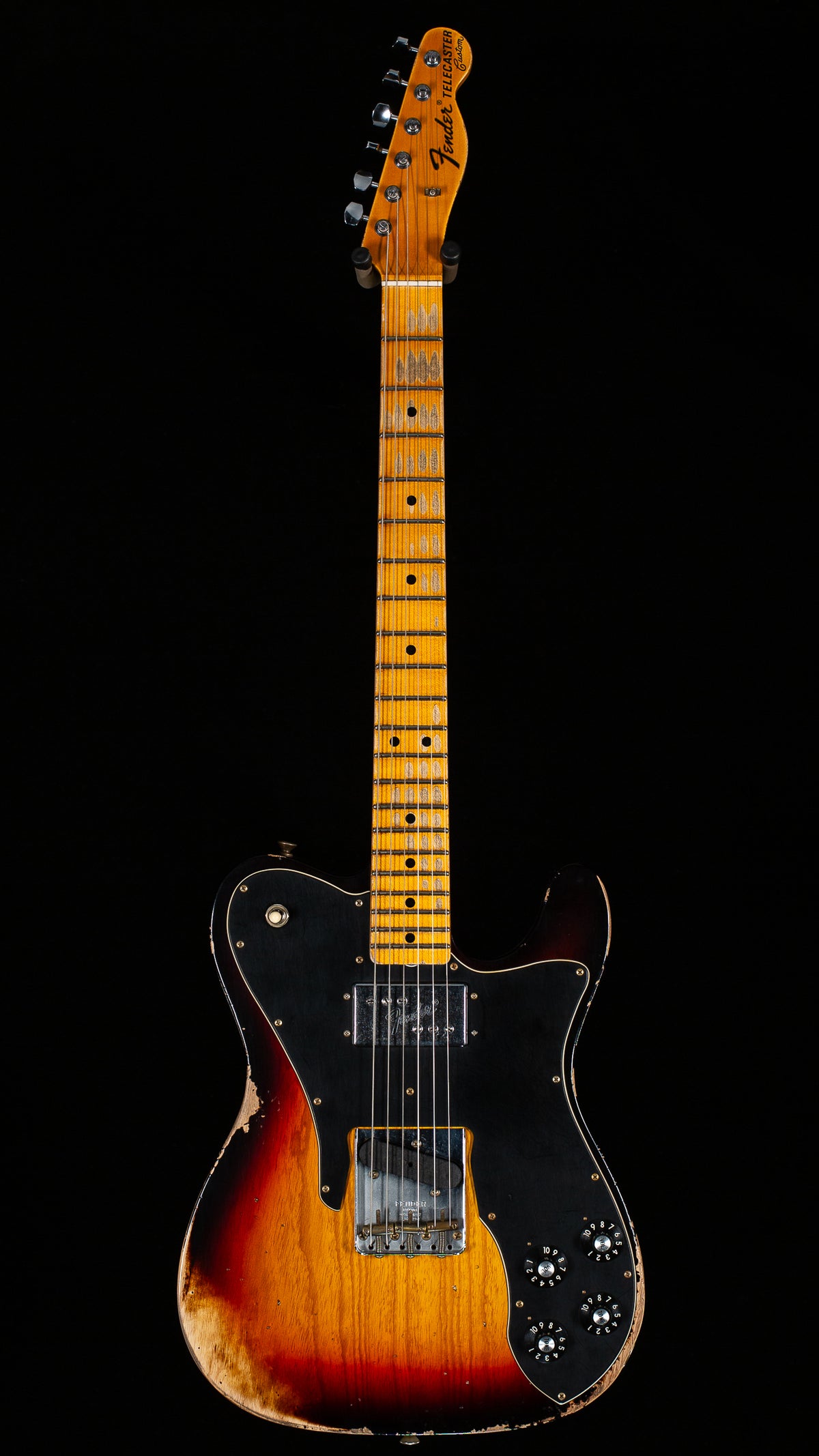 Fender Custom Shop 1970s Tele Custom Heavy Relic Aged Target 3-Color Sunburst (045)