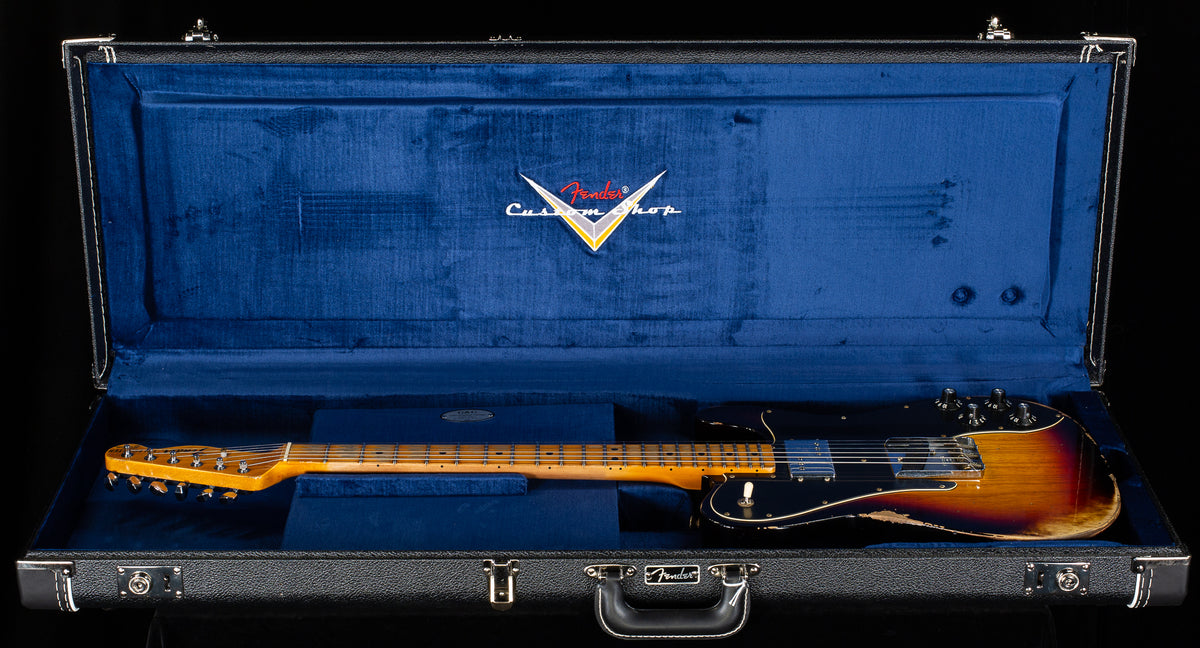 Fender Custom Shop 1970s Tele Custom Heavy Relic Aged Target 3-Color Sunburst (045)
