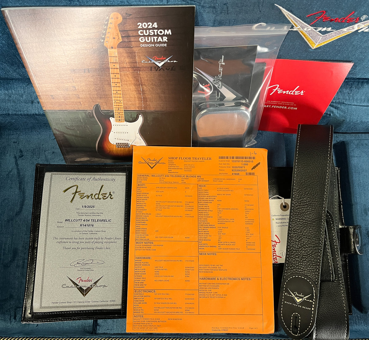 Fender Custom Shop Willcutt Exclusive 4/54 Telecaster Relic Blonde (816)