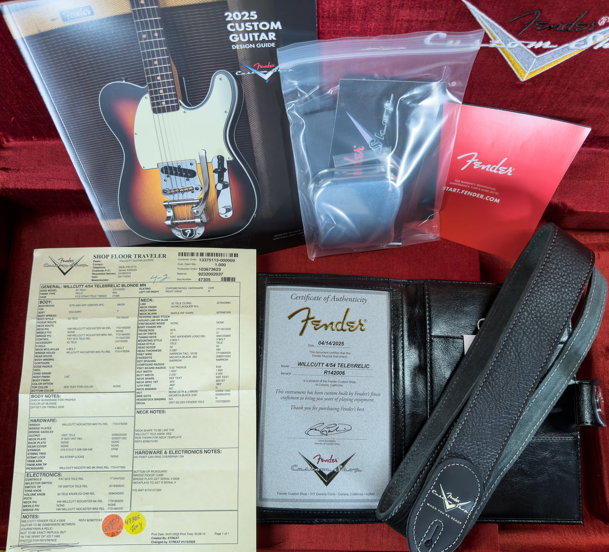 Fender Custom Shop Willcutt Exclusive 4/54 Telecaster Relic Blonde (006)