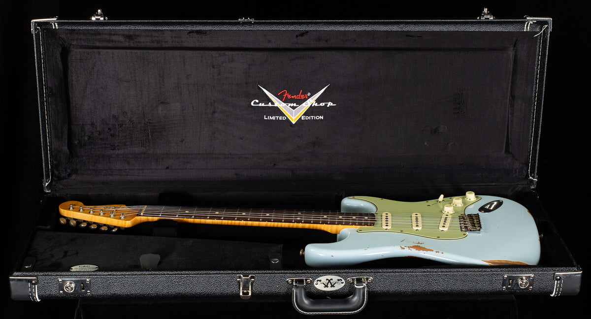 Fender Custom Shop Willcutt True '62 Stratocaster Relic Faded Sonic Blue Large C (436)