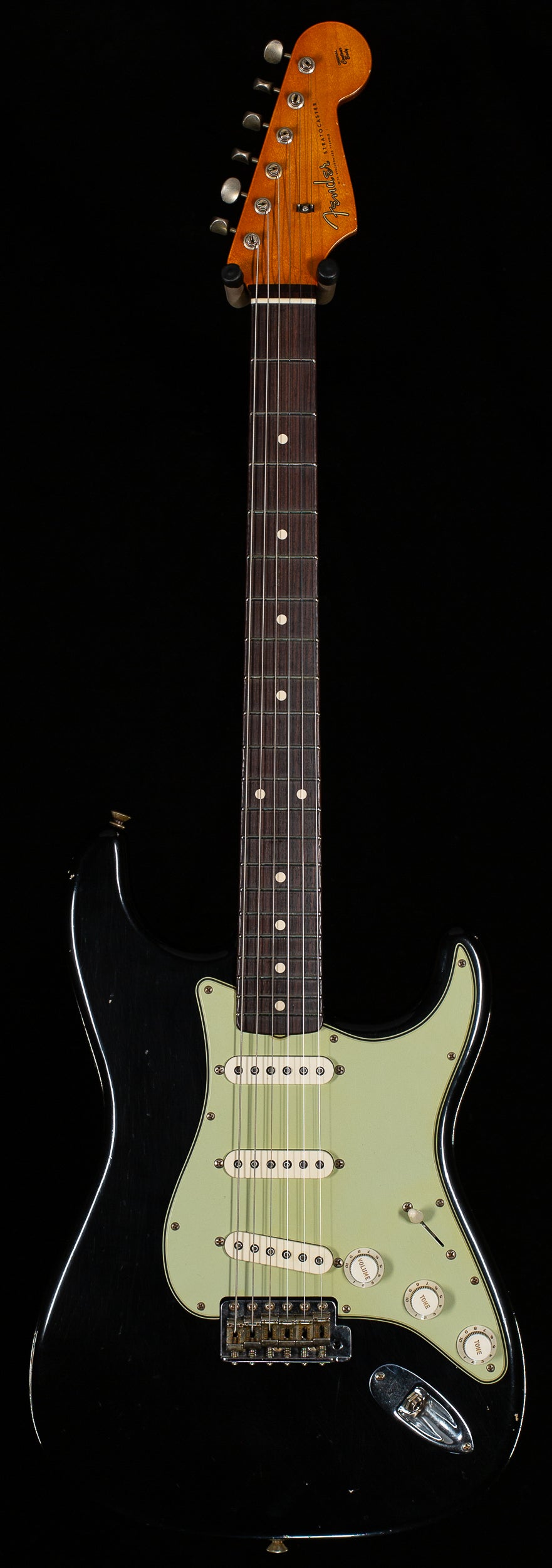 Fender Custom Shop Masterbuilt Levi Perry 60&#39;s Korina Stratocast Journeyman Relic Black (595)