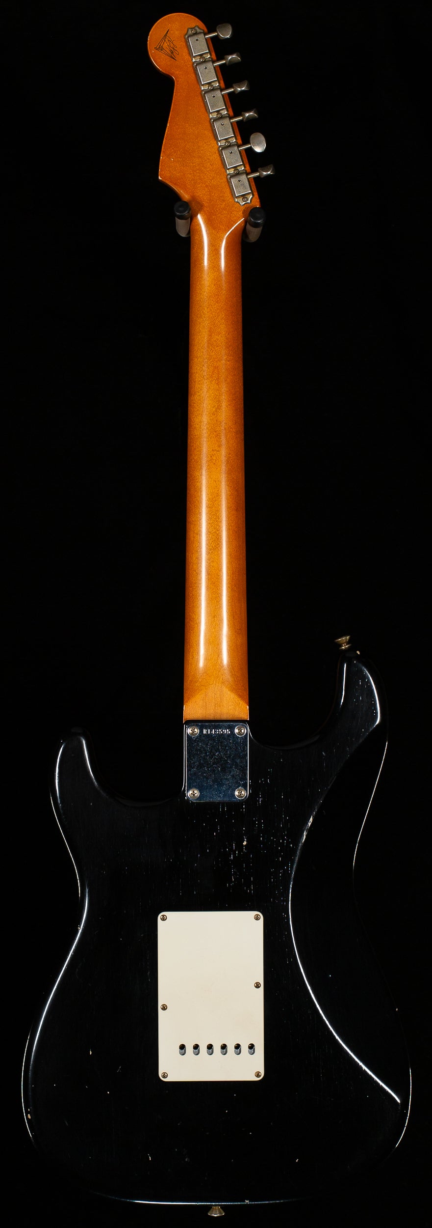 Fender Custom Shop Masterbuilt Levi Perry 60&#39;s Korina Stratocast Journeyman Relic Black (595)