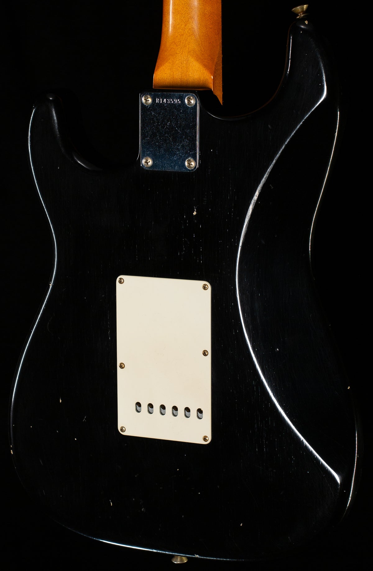 Fender Custom Shop Masterbuilt Levi Perry 60&#39;s Korina Stratocast Journeyman Relic Black (595)