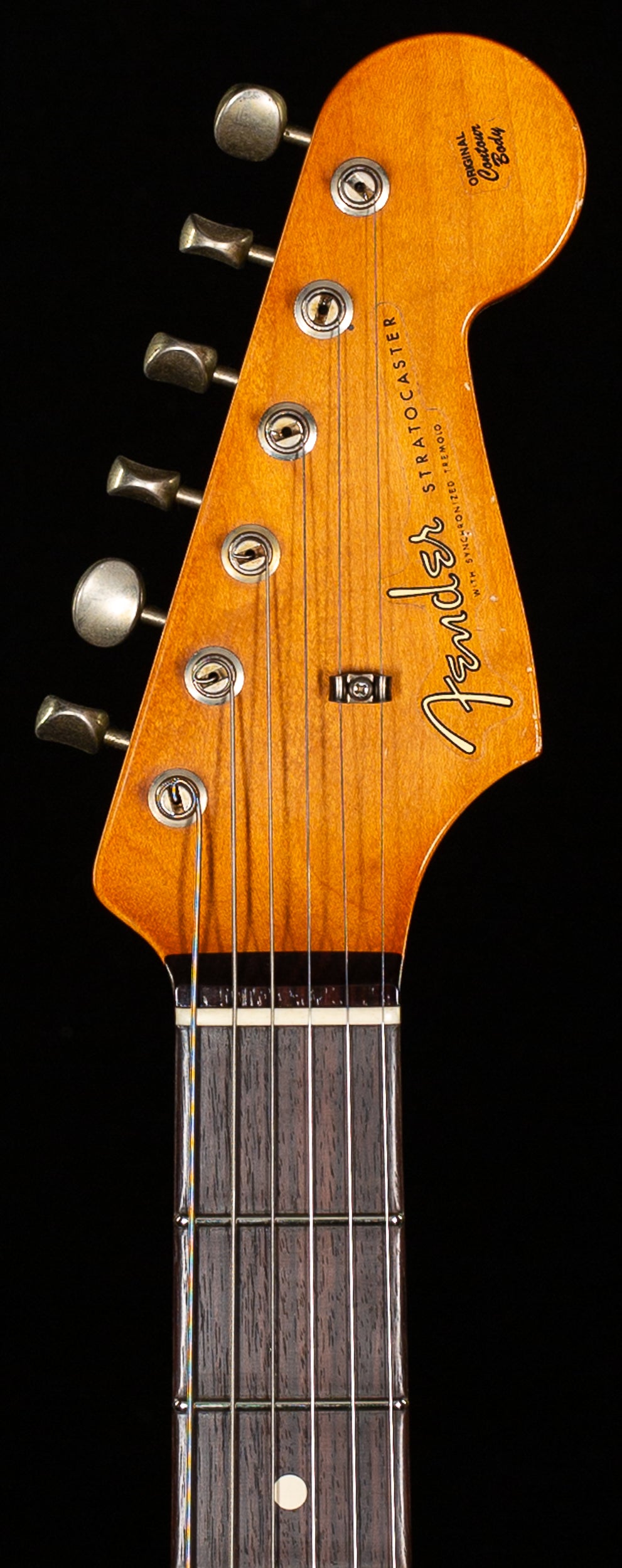 Fender Custom Shop Masterbuilt Levi Perry 60&#39;s Korina Stratocast Journeyman Relic Black (595)