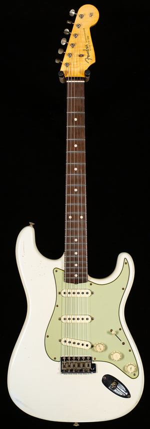 Fender Custom Shop True '62 Strat Journeyman Relic Masterbuilt Dennis Galuszka Olympic White Brazilian '59 C (727)