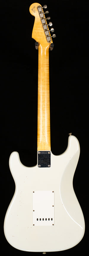 Fender Custom Shop True '62 Strat Journeyman Relic Masterbuilt Dennis Galuszka Olympic White Brazilian '59 C (727)