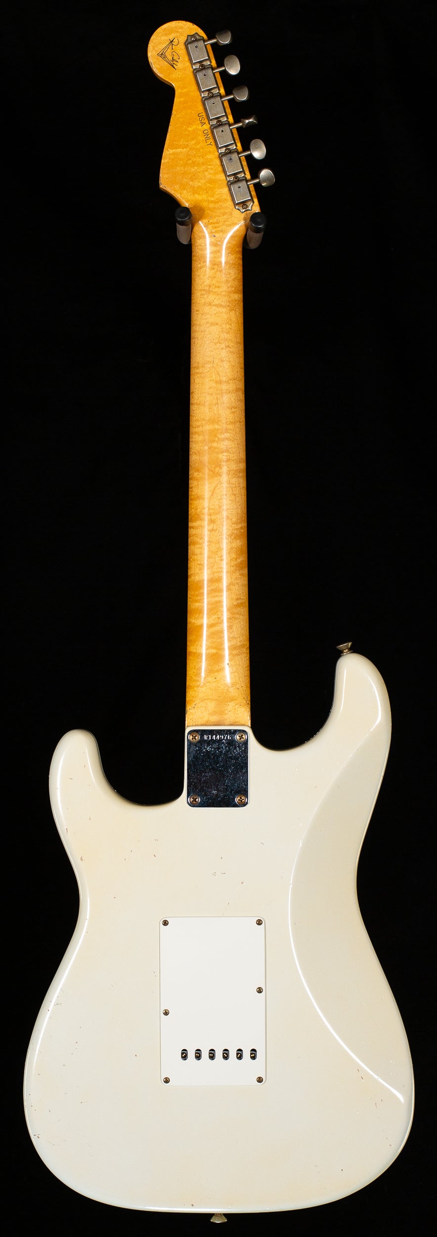 Fender Custom Shop True &#39;62 Strat Journeyman Relic Masterbuilt Dennis Galuszka Olympic White Brazilian &#39;59 C (976)
