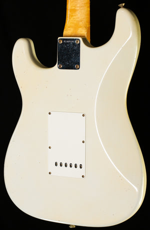 Fender Custom Shop True '62 Strat Journeyman Relic Masterbuilt Dennis Galuszka Olympic White Brazilian '59 C (976)