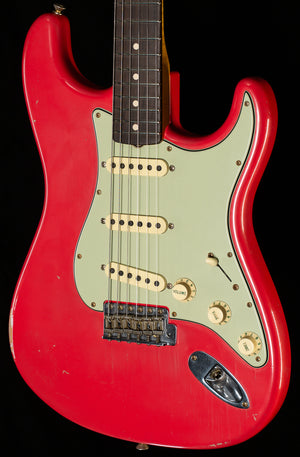 Fender Custom Shop Masterbuilt Andy Hicks True '62 Strat Journeyman Fiesta Red Brazilian 59 C (981)