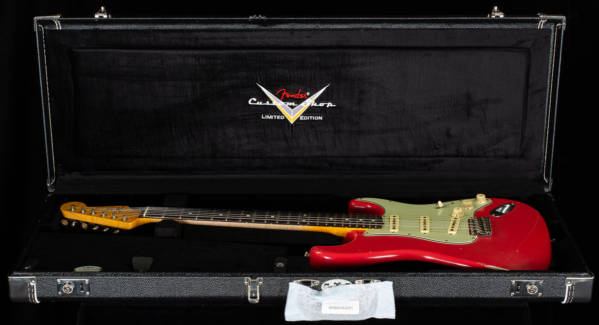 Fender Custom Shop Masterbuilt Andy Hicks True &#39;62 Strat Journeyman Fiesta Red Brazilian 59 C (981)