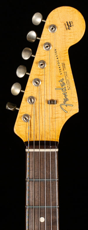 Fender Custom Shop Masterbuilt Dennis Galuzska True '62 Strat Journeyman Relic Black Brazilian 59 C (004)