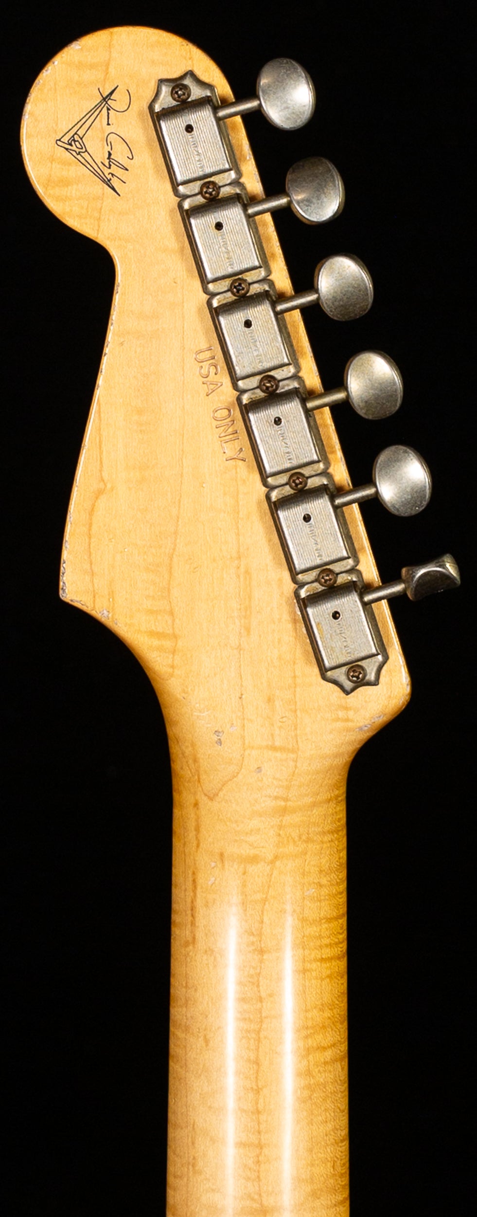 Fender Custom Shop Masterbuilt Dennis Galuzska True &#39;62 Strat Journeyman Relic Black Brazilian 59 C (004)