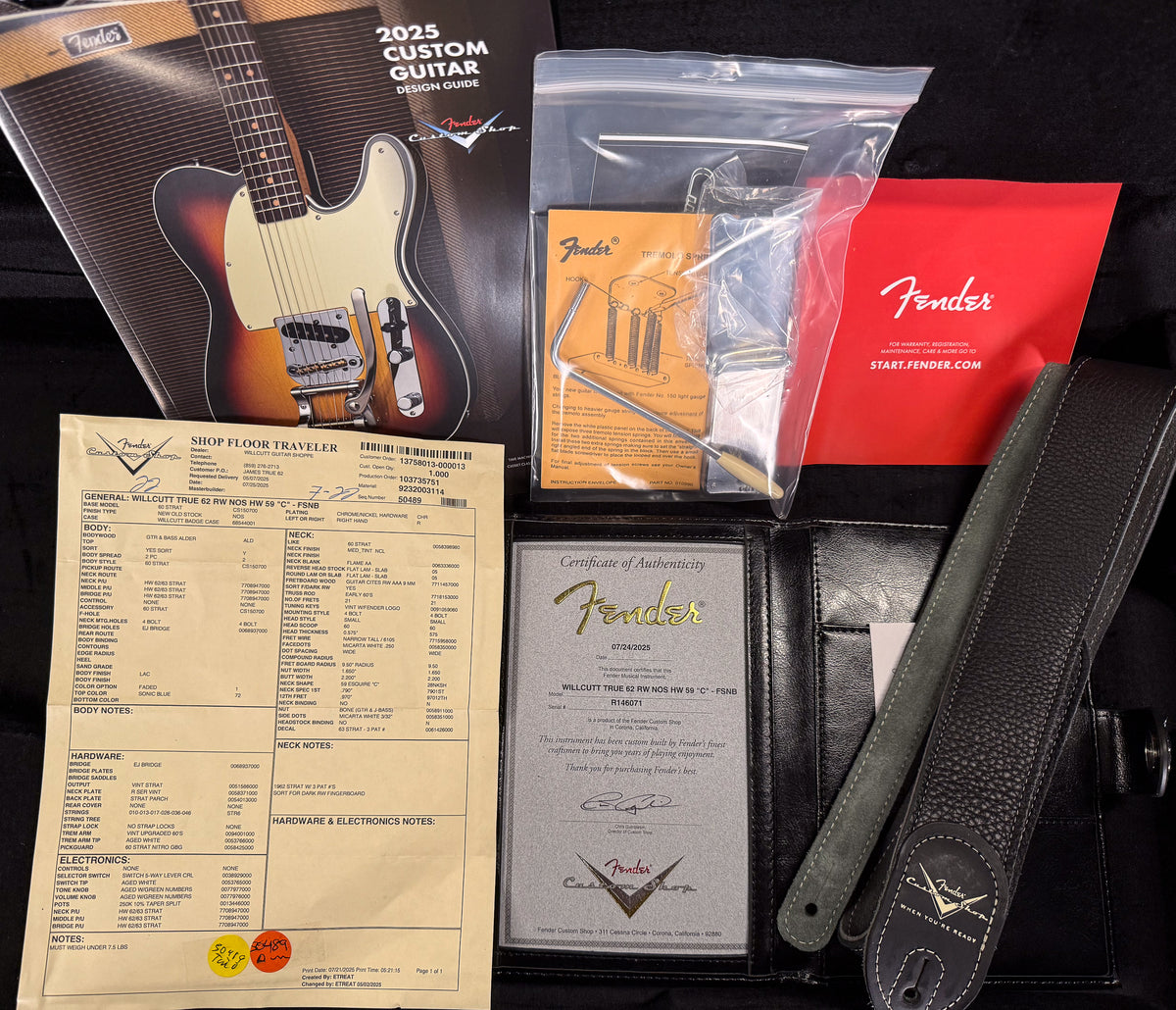 Fender Custom Shop Willcutt True &#39;62 Stratocaster NOS Faded Sonic Blue 59 &quot;C&quot; (071)