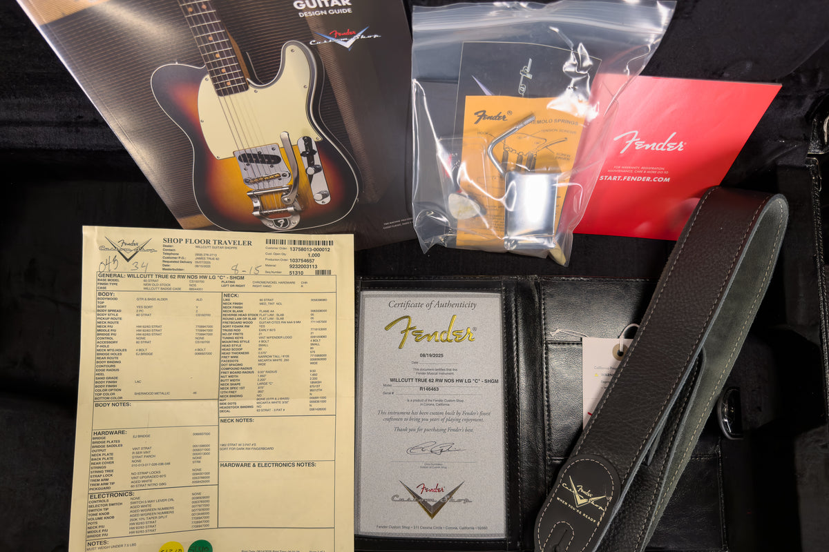 Fender Custom Shop Willcutt True '62 Stratocaster NOS Sherwood Green Metallic Large "C" (463)