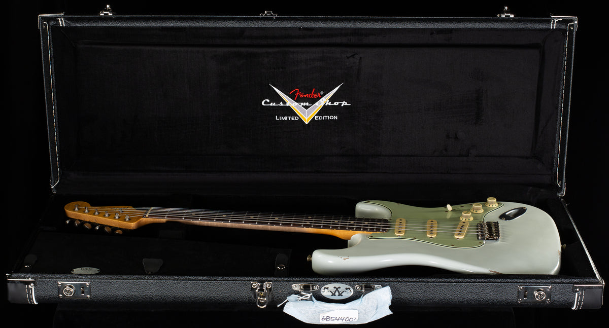 Fender Custom Shop Masterbuilt Andy Hicks True '62 Strat Journeyman Relic Olympic White Brazilian '59 C (180)