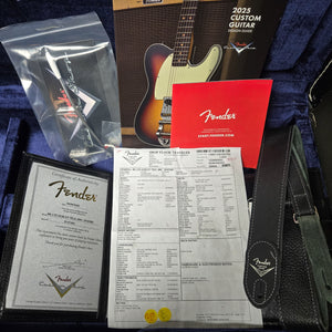Fender Custom Shop Limted Edition Ocelot Telecaster Journeyman Relic Super Faded Aged Fire Mist Silver (302)