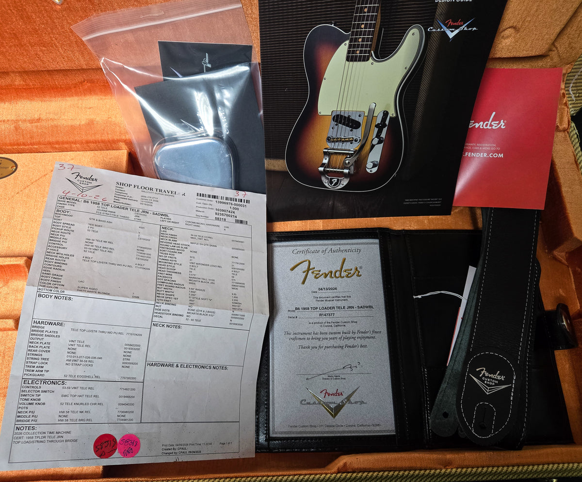 Fender Custom Shop 1958 Top Loader Telecaster Journeyman Relic Super Aged Dirty White Blonde (377)