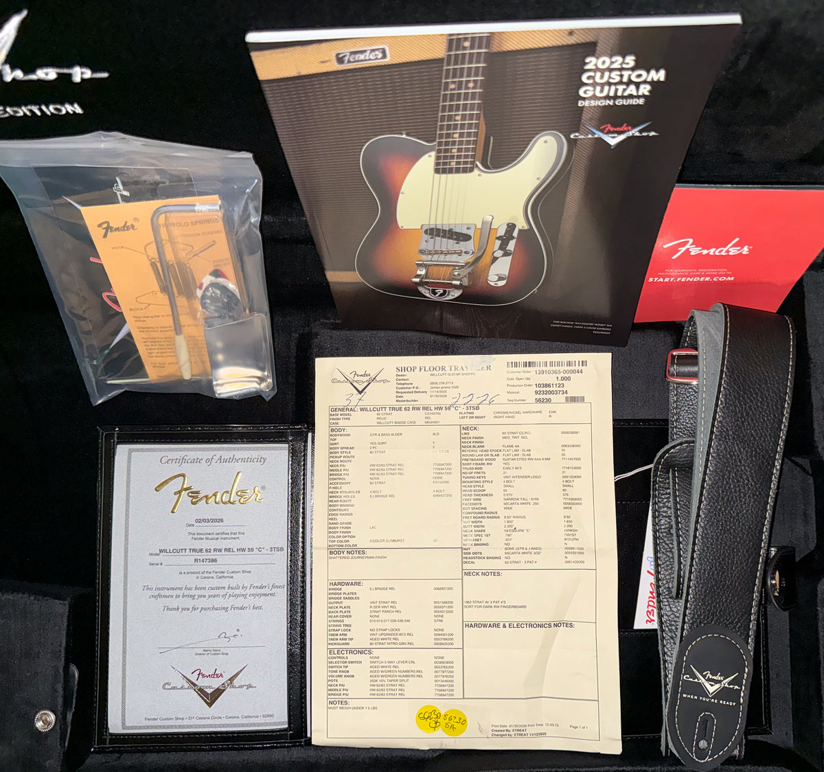 Fender Custom Shop Willcutt True '62 Relic 3-Tone Sunburst 59 C (386)