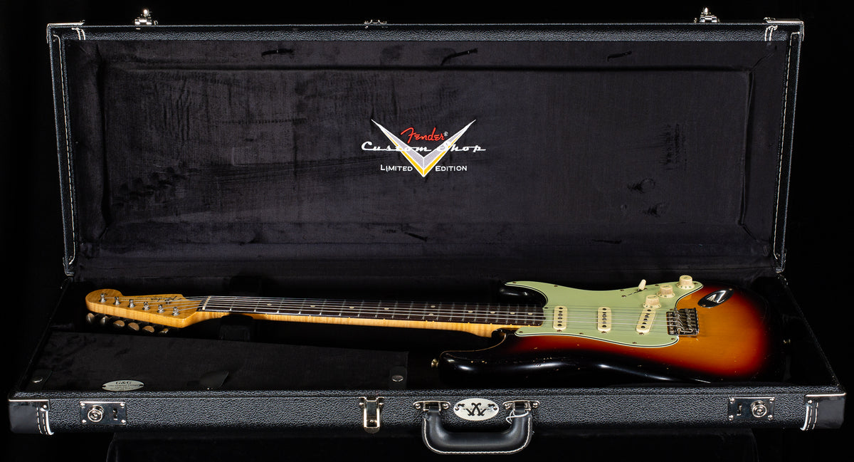 Fender Custom Shop Masterbuilt Dennis Galuzska True &#39;62 Strat Journeyman 3-Tone Sunburst Brazilian 59 C (522)