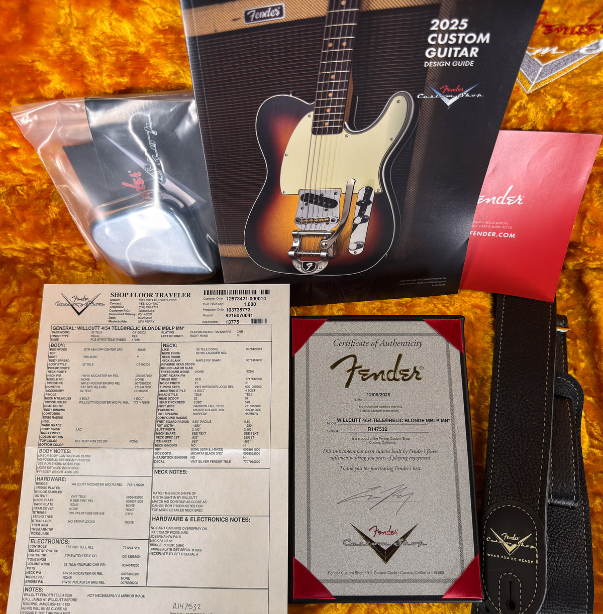 Fender Custom Shop Masterbuilt Levi Perry Willcutt Exclusive 4/54 Telecaster Relic Blonde (532)