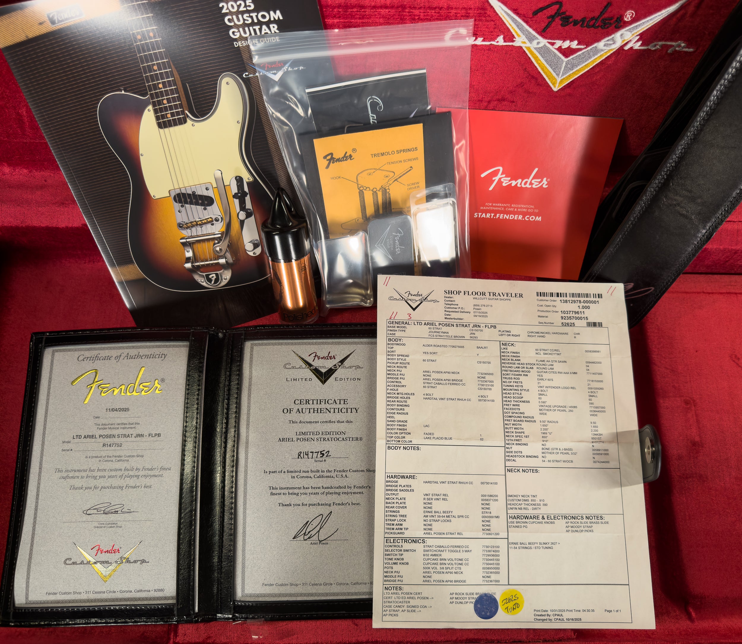 ariel posen gear Fender Custom Shop Limited Edition Ariel Posen Stratocaster Guitar