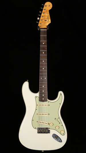 Fender Custom Shop True '62 Strat Journeyman Relic Masterbuilt Dennis Galuszka Olympic White Brazilian '59 C (832)