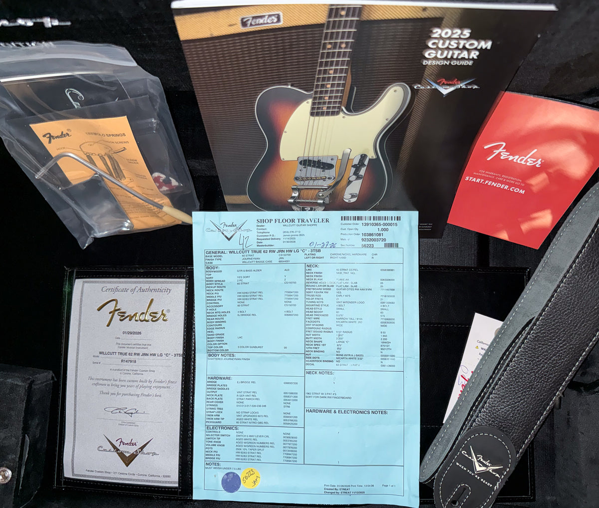 Fender Custom Shop Willcutt True '62 Journeyman Relic 3-Tone Sunburst Large C (918)