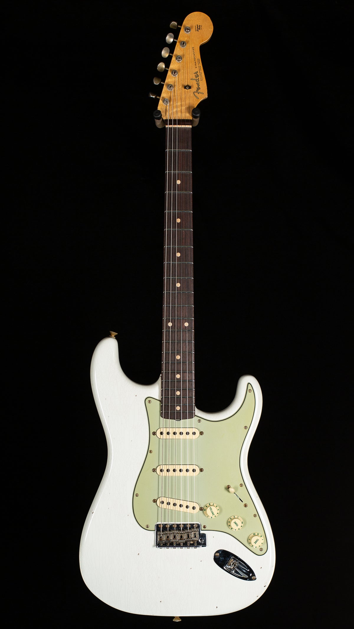 Fender Custom Shop Willcutt True '62 Stratocaster Journeyman Relic Olympic White 60s C (223)