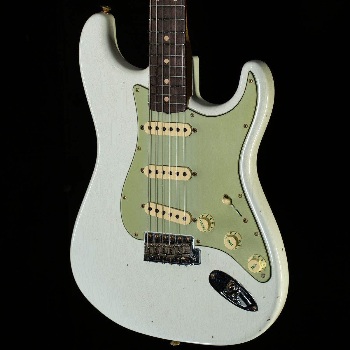 Fender Custom Shop Willcutt True '62 Stratocaster Journeyman Relic Olympic White 60s C (223)