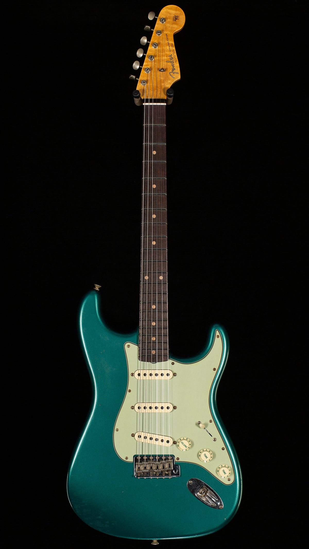 Fender Custom Shop Willcutt True '62 Stratocaster Journeyman Relic Sherwood Green Metallic Large C (848)
