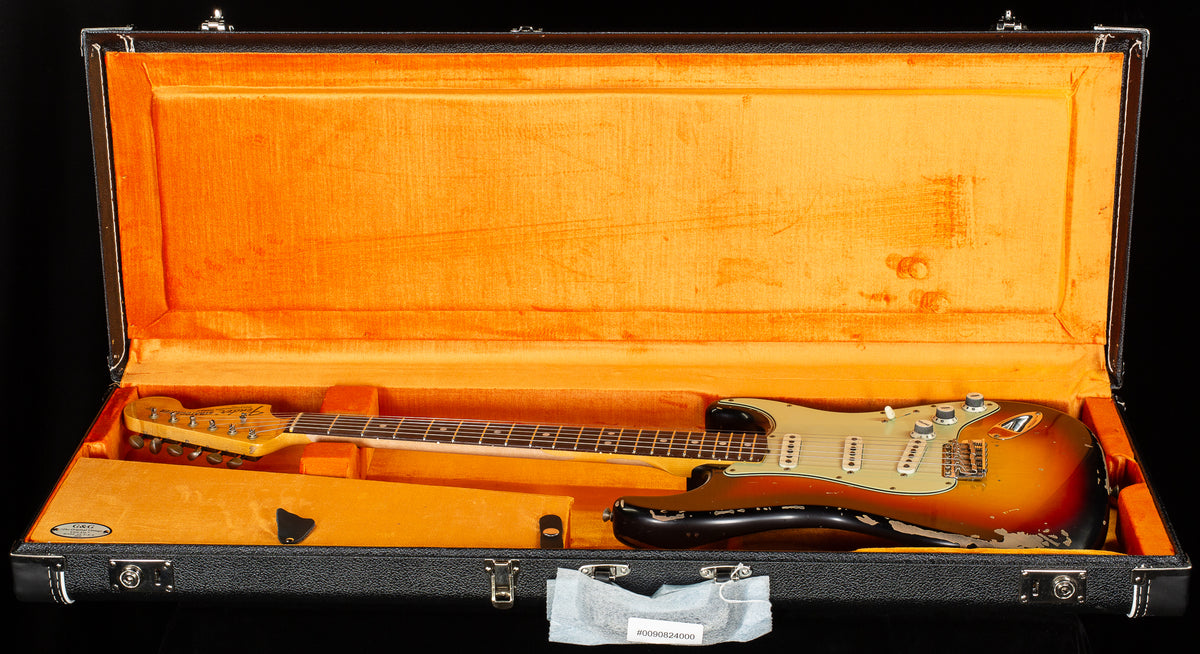 Fender Custom Shop Michael Landau 1968 Stratocaster Relic Bleached 3-Tone Sunburst (092)