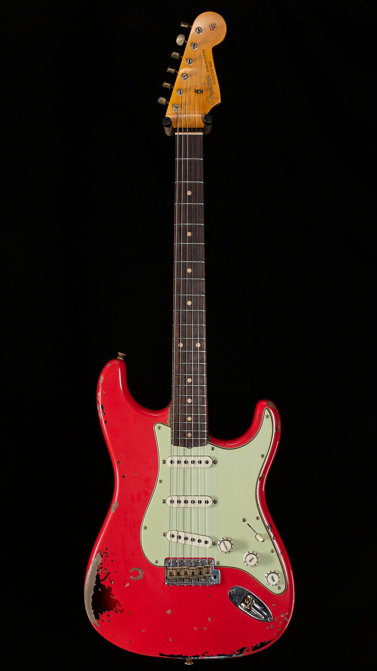 Fender Custom Shop Michael Landau Signature 1963 Stratocaster, Round-Laminated Rosewood, Fiesta Red over 3-Color Sunburst (327)