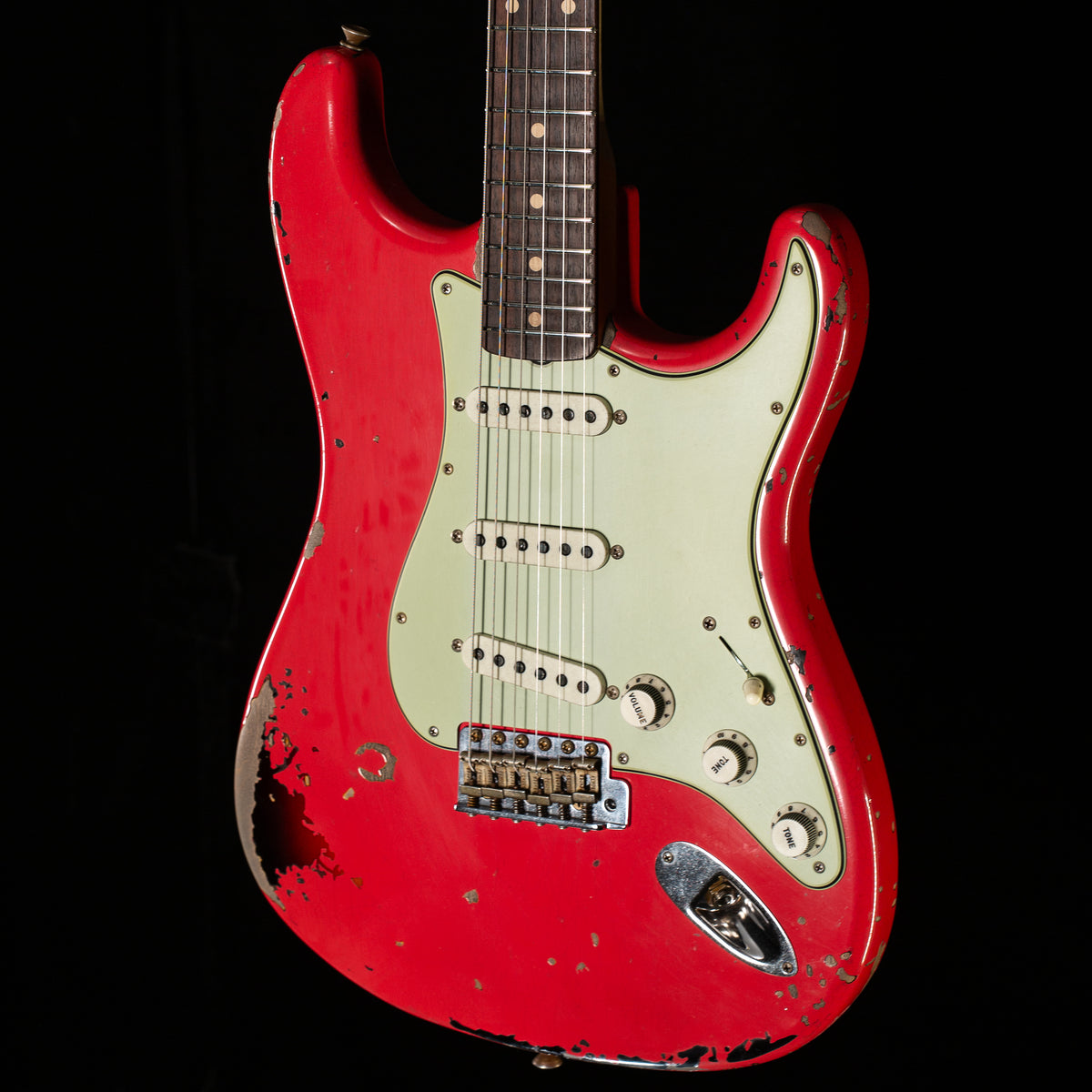 Fender Custom Shop Michael Landau Signature 1963 Stratocaster, Round-Laminated Rosewood, Fiesta Red over 3-Color Sunburst (327)