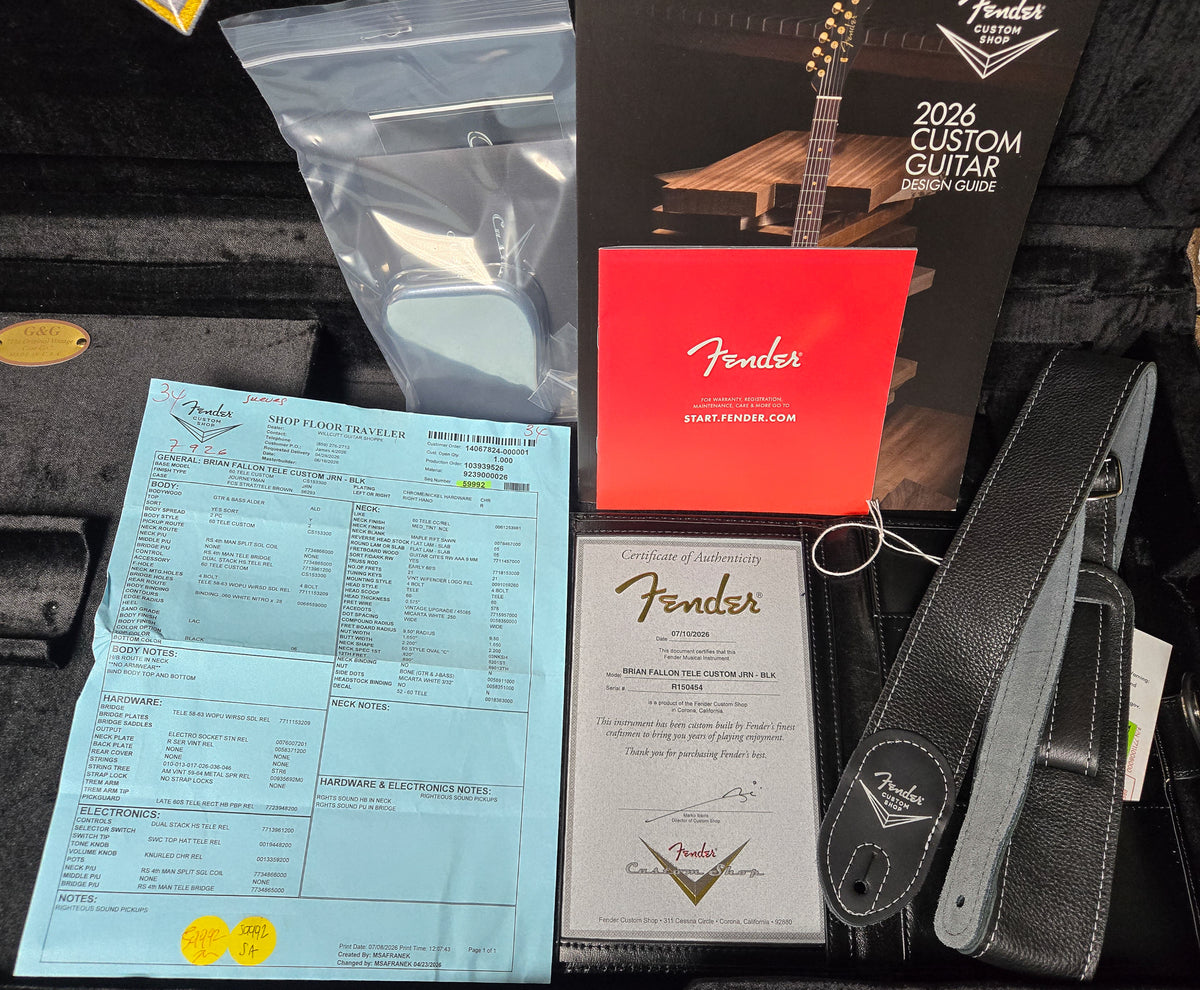 Fender Custom Shop Limited Edition Brian Fallon '59 Telecaster Custom Journeyman Relic Black (454)