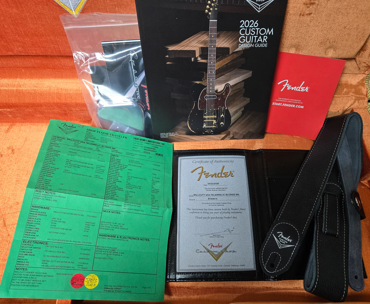 Fender Custom Shop Willcutt Exclusive 4/54 Telecaster Relic Blonde (614)