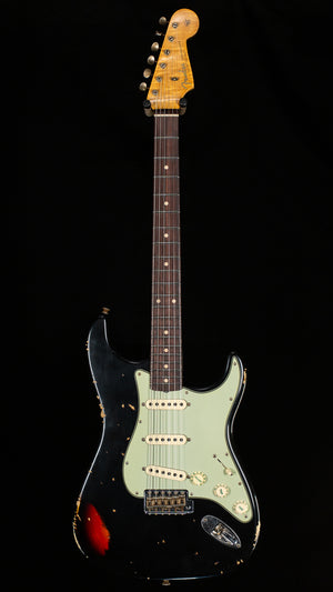 Fender Custom Shop Willcutt True '62 Journeyman Relic Black Over 3-Tone Sunburst 59 C (751)